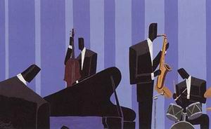 Abstract B oil painting