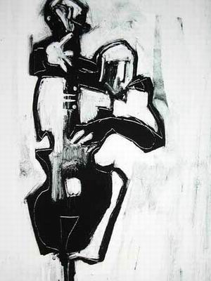 Abstract C oil painting