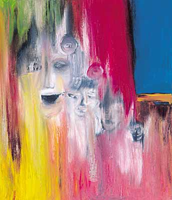 Abstract C oil painting