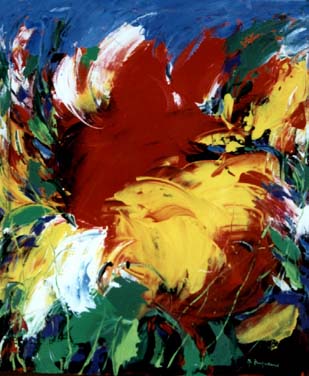 Abstract C oil painting