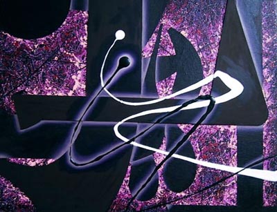 Abstract C oil painting