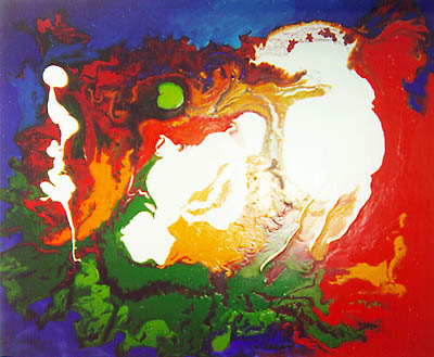 Abstract C oil painting