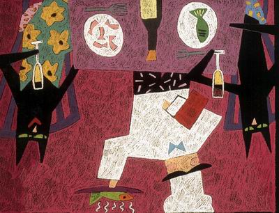 Abstract C oil painting