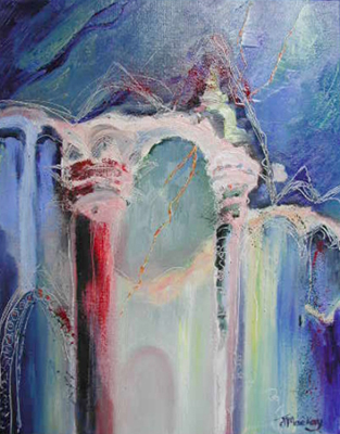 Abstract C oil painting