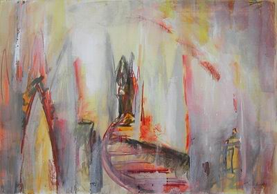 Abstract C oil painting