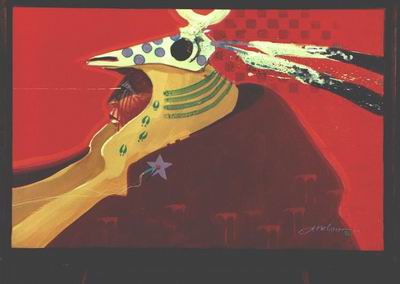 Abstract C oil painting