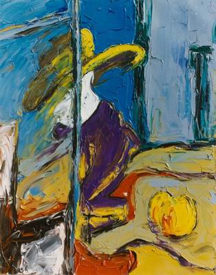 Abstract C oil painting