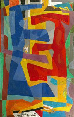 Abstract C oil painting