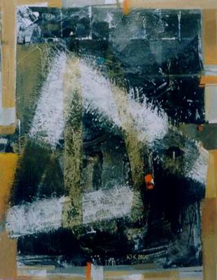 Abstract C oil painting