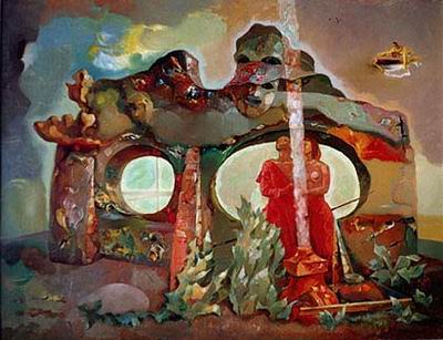 Abstract C oil painting