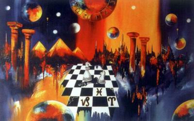 Abstract C oil painting