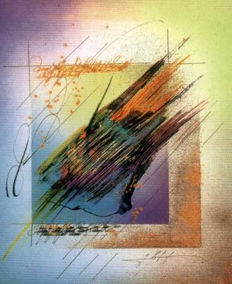 Abstract C oil painting