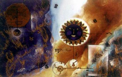 Abstract C oil painting