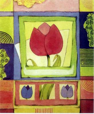 Abstract C oil painting