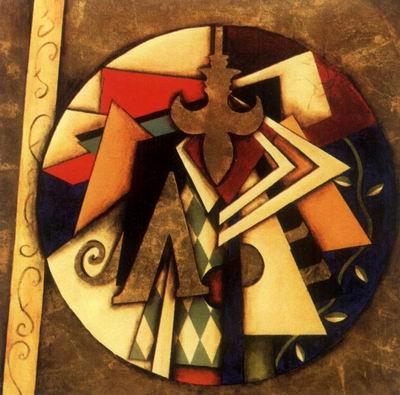 Abstract C oil painting