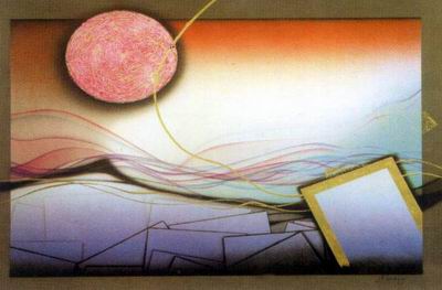 Abstract C oil painting