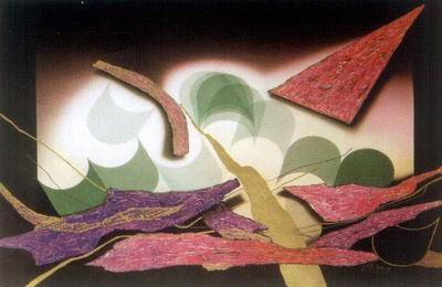 Abstract C oil painting