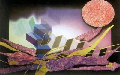 Abstract C oil painting