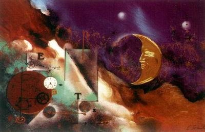 Abstract C oil painting