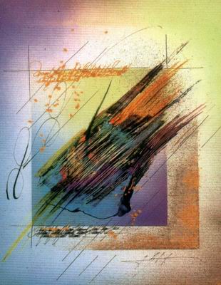 Abstract C oil painting