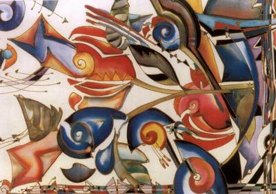 Abstract C oil painting