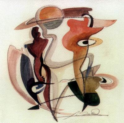 Abstract C oil painting