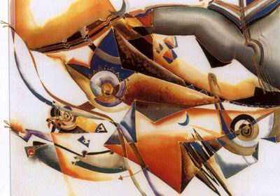 Abstract C oil painting