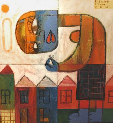 Abstract C oil painting