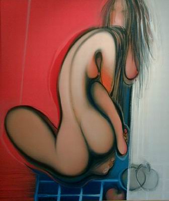 Abstract C oil painting