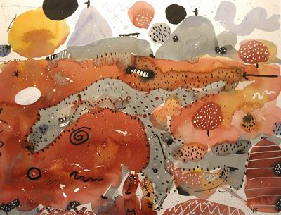 Abstract C oil painting