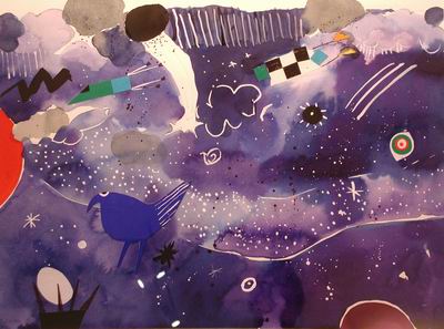 Abstract C oil painting