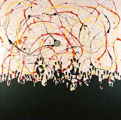 Abstract C oil painting