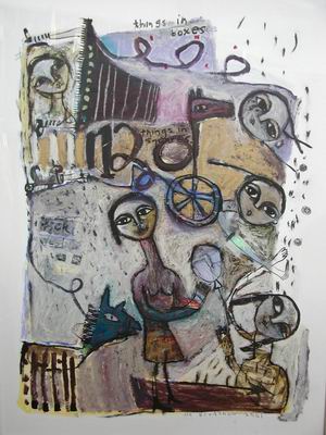 Abstract C oil painting