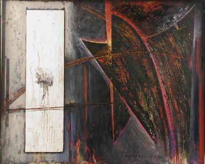 Abstract C oil painting