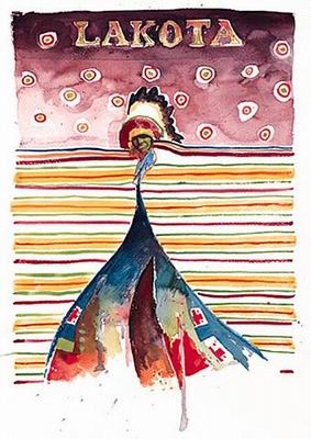 Abstract C oil painting