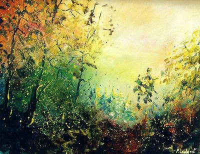 Abstract C oil painting