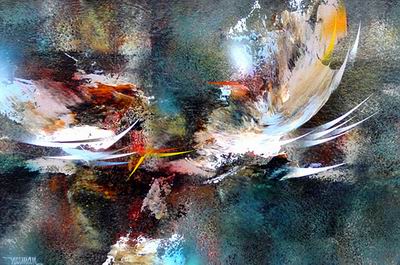 Abstract C oil painting