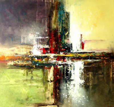 Abstract C oil painting