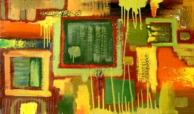 Abstract C oil painting