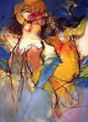 Abstract C oil painting