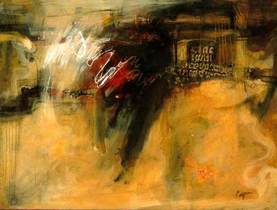 Abstract C oil painting