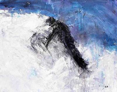 Abstract C oil painting