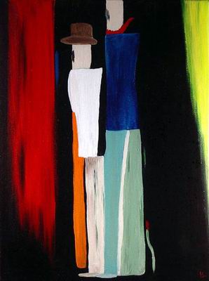 Abstract C oil painting