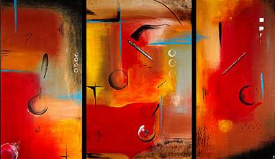 Abstract C oil painting