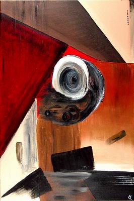 Abstract C oil painting