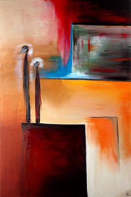 Abstract C oil painting