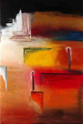 Abstract C oil painting