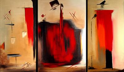 Abstract C oil painting