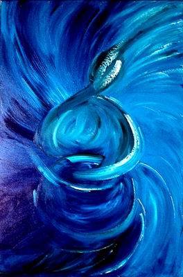 Abstract C oil painting