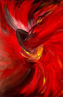 Abstract C oil painting